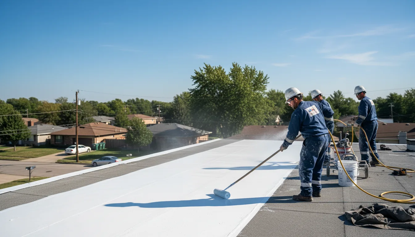 Commercial roof coating in Colfax, IL near me